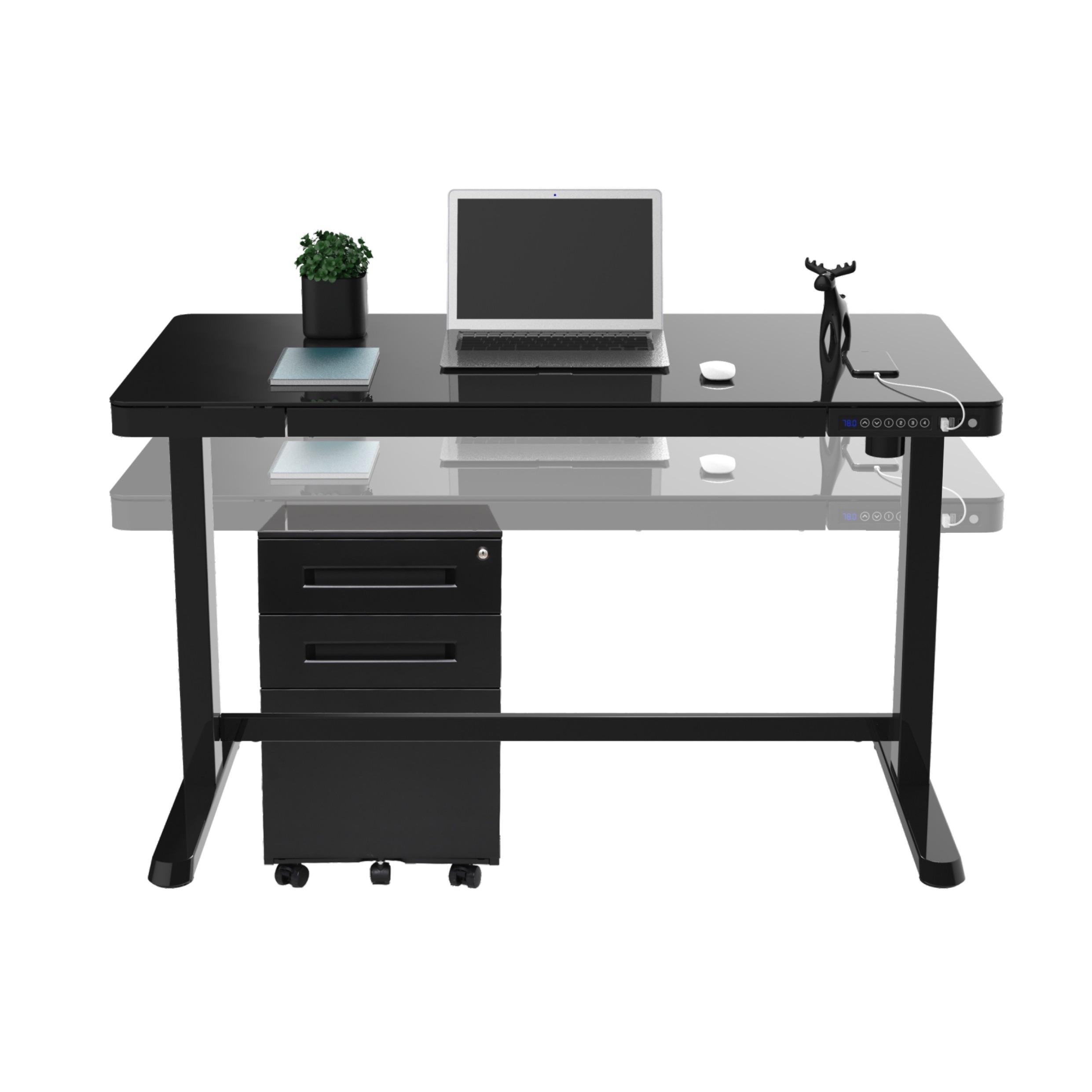 Bureau electrique de face